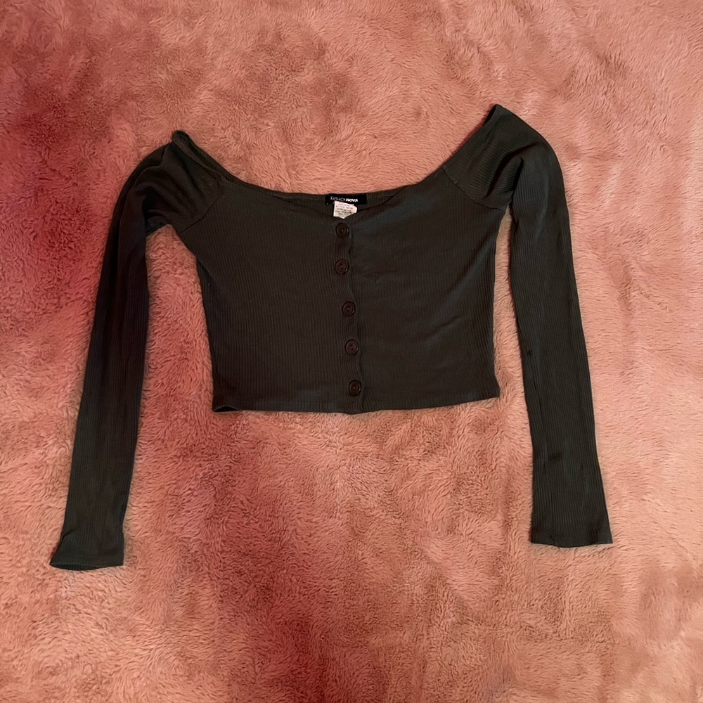 Emerald Off the Shoulder. SOLD